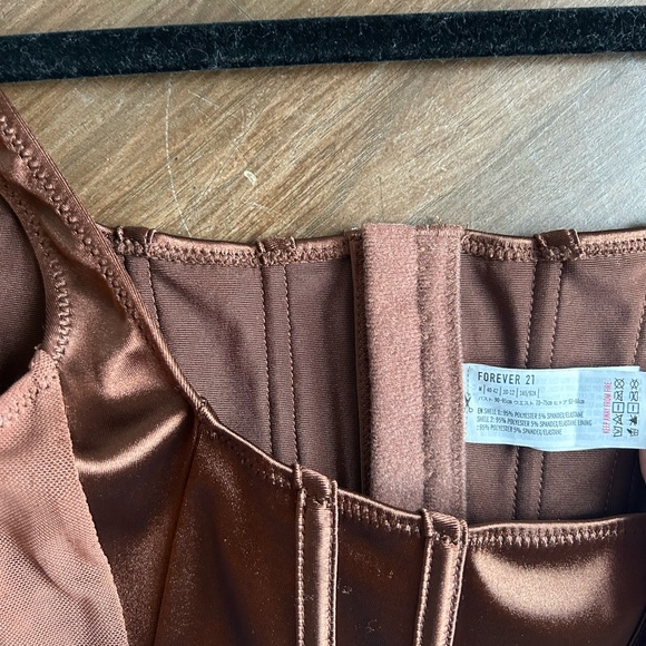 Brown Corset Top - Picture 3 of 3